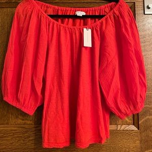 Velvet by Graham orange top